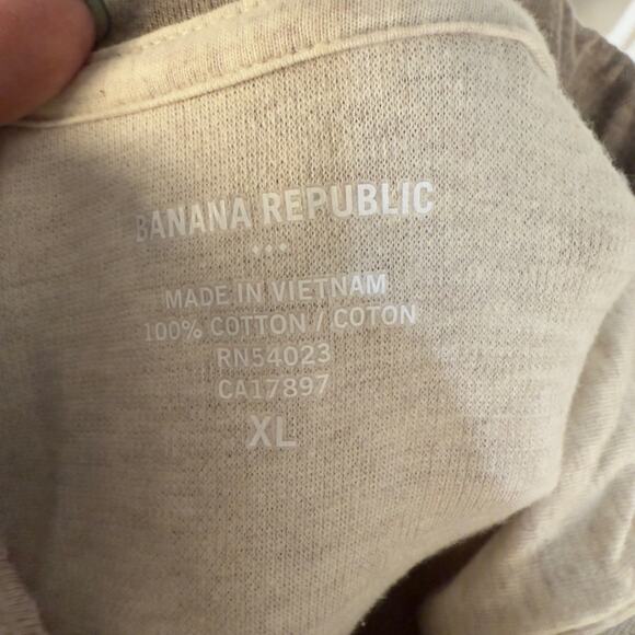 Banana Republlic Men’s size XL khaki tan 1/2 zip pullover # 3625 - Picture 6 of 7